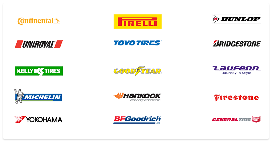 Tire brands we carry